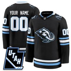 Custom Utah Hockey Jersey 2025 Limited All Stitched Black