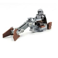 44pcs Star Wars The Mandalorian Zephyr-J Speeder Bike Minifigure