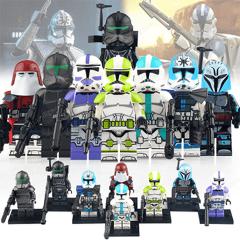 8pcs Star Wars Bad Batch Howzer & Galactic Marines Minifigures