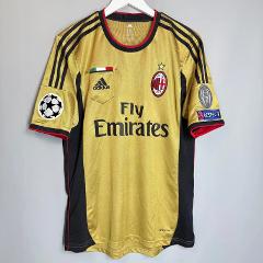Ricardo Kaka #22 AC Milan 2007-2008 Retro Third Jersey  Yellow