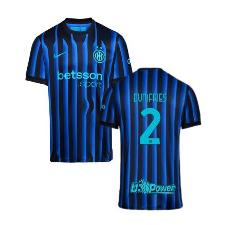 Denzel Dumfries #2 Inter Milan 2025-26 Home Match Jersey Blue