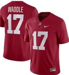 Men's Alabama Crimson Tide #17 Jaylen Waddle College Football ...