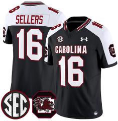 Men's South Carolina Fighting Gamecocks #16 LaNorris Sellers B...