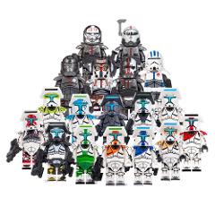 18pcs Star Wars Bad Batch Hunter, Crosshair & Commando Trooper...