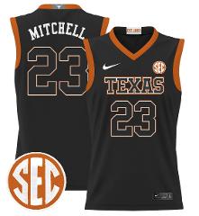 Dillon Mitchell Jersey #23 Texas Longhorns 2024 Lightweight Ba...