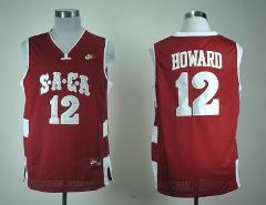 SACA High School #12 Dwight Howard NCAA Basketball Red