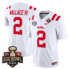 Harrison Wallace III Jersey #2 Ole Miss Rebels 2025 Egg Bowl S...