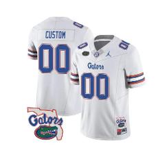 Custom Florida Gators Jersey College Football White Limited Al...