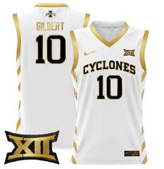 Keshon Gilbert Jersey #10 Iowa State 2024 Lightweight Basketba...
