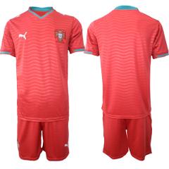 Portugal Team Blank Red 2026 World Cup Home Soccer Jersey Suit