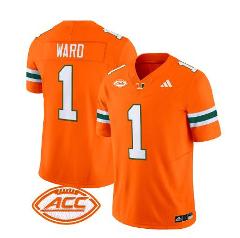 Cam Ward Jersey #1 Miami Hurricanes Vapor Football Stitched Or...