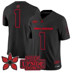 Team Jersey #1 James Madison Dukes Stranger Things Edition Sti...