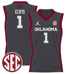 Kobe Elvis Jersey #1 Oklahoma Sooners 2024 Lightweight Basketb...