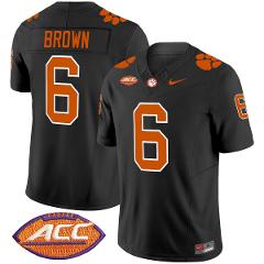 Tyler Brown Jersey #6 Clemson Tigers 2025 Vapor Limited Stitch...