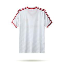 Manchester United 1986-88 Away Men Retro Jersey  White