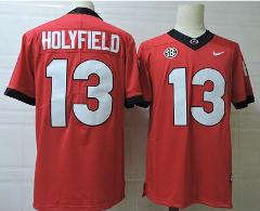 Georgia Bulldogs Elijah Holyfield Jersey #13 College Football ...