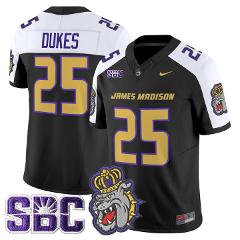 Dukes Jersey #25 James Madison Dukes 2025 Vapor Limited Stitch...