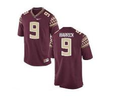 Men's Florida State Seminoles #9 Peter Warrick Red NCAA Colleg...
