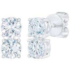 Round Brilliant 2.00 ctw VS2 Clarity, I Color Diamond 14kt Gol...