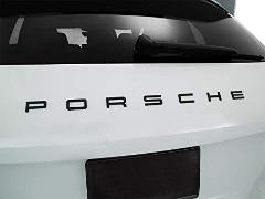 PORSCHE Letters Black Badge Emblem for Rear of all Porsche Models