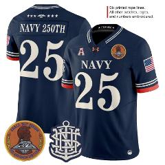 Navy 250th Jersey Navy Midshipmen 250th Anniversary Limited St...