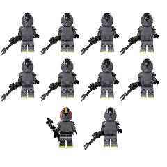 10pcs Star Wars Stealth Ops Blackout & Spark Squad Minifigures