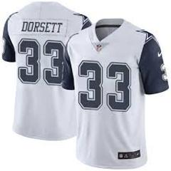 Men's Tony Dorsett Cowboys #33 color rush jersey white