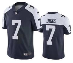 Men & Youth cowboys 7 Trevon Diggs color rush jersey blue white