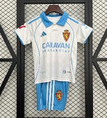Kids 25/26 Zaragoza Home Jersey Shirt Kit 2025 Youth Soccer Fo...