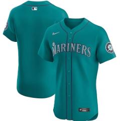 Seattle Mariners Vapor Premier Elite Patch Jersey Aqua