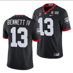 Georgia Bulldogs #13 Stetson Bennett IV Black Game College Foo...