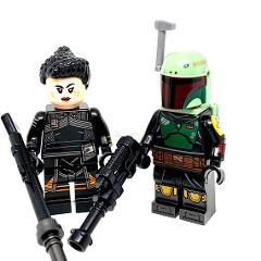 2pcs Star Wars Boba Fett & Fennec Shand Minifigures
