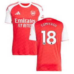 Takehiro Tomiyasu #18 Arsenal 2025-26 Home Jersey  Red