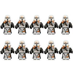 10pcs Star Wars Utapau 2nd Airborne Troopers Minifigures