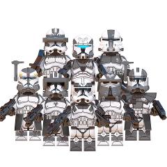 8pcs Star Wars 104th Wolfpack Clone Squad Minifigures Toy