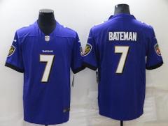Mens Rashod Bateman #7 Football Replica Jersey Purple