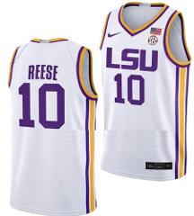 LSU Tigers Angel Reese Jersey College Basketball 2023 NCAA Fin...