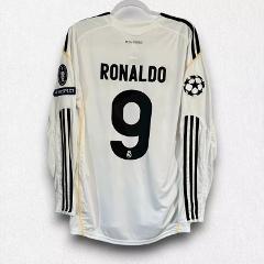 Cristiano Ronaldo #9 Real Madrid 2009-10 Home Retro Jersey  White