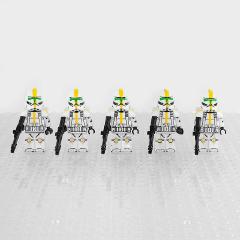 5pcs Star Wars 327th Jetpack Troopers Minifigures