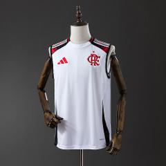 Men's Flamengo 25/26 Away White Vest Jersey Shirt 4XL
