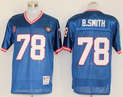 Mens Bruce Smith #78 Football Game Replica Jersey Royal Blue