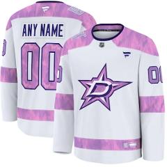 Dallas Stars 2024 Hockey Fights Cancer Custom Practice Jersey ...