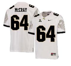 UCF Knights #64 Justin McCray NCAA College Football Jersey White