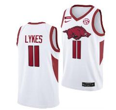 Chris Lykes Jersey Arkansas Razorbacks College Basketball Equa...