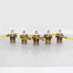 5pcs Star Wars Jedi Temple Guards Minifigures Toy