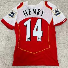 Thierry Henry #14 Arsenal 2004-05 Home Retro Jersey  Red