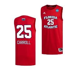 Tre Carroll Jersey #25 FAU Owls NCAA March Madness Alternate B...