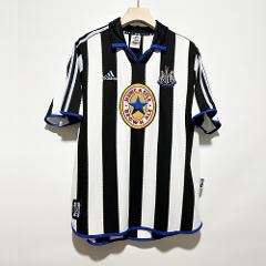 Newcastle United 1999-00 Home Men Retro Jersey  Black White