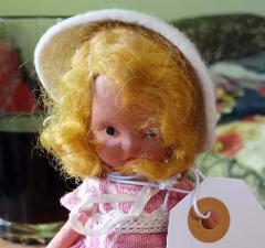 Vtg 1940s Nancy Ann Storybook Doll 153 Bisque Little Bo Peep w...