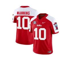 Eli Manning Jersey #10 Ole Miss Rebels Football Vapor All Coll...